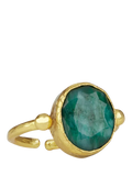 Ottoman Hands Siena Emerald ring adjustable - British product