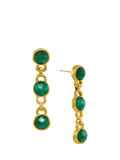 Ottoman Hands Ela Emerald drop earrings - British product