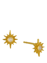 John Lewis Ottoman Hands Moonstone Star Stud Earrings Gold- Buy online at McGrocer