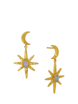 John Lewis Ottoman Hands Moonstone Star Drop Earrings Gold- Buy online at McGrocer