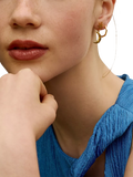 Ottoman Hands gold moon star drop earrings 28mm (British brand)
