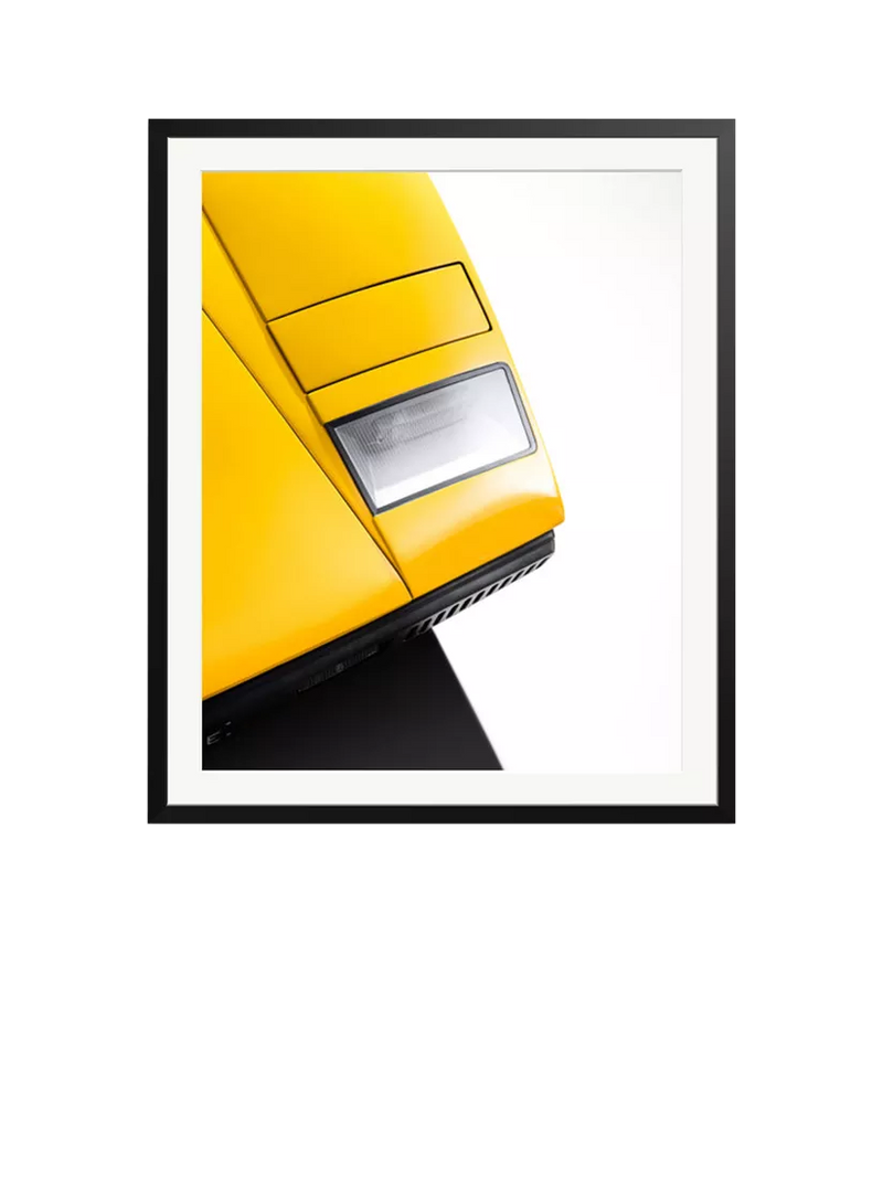 Sonic Editions Lamborghini Countach framed print portrait, UK version