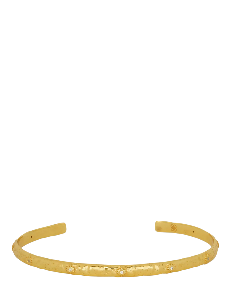 Ottoman Hands crystal star cuff gold, imported from the UK
