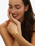 Ottoman Hands crystal star cuff gold, imported from the UK