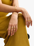 Ottoman Hands crystal star cuff gold, imported from the UK