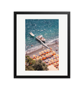 Sonic Editions framed print of Bagni D'arienzo Beach Club, small - British product