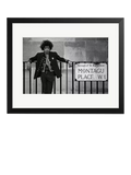 Sonic Editions framed print Jimi Hendrix Montagu Place 90x77.7 cm, imported from the UK