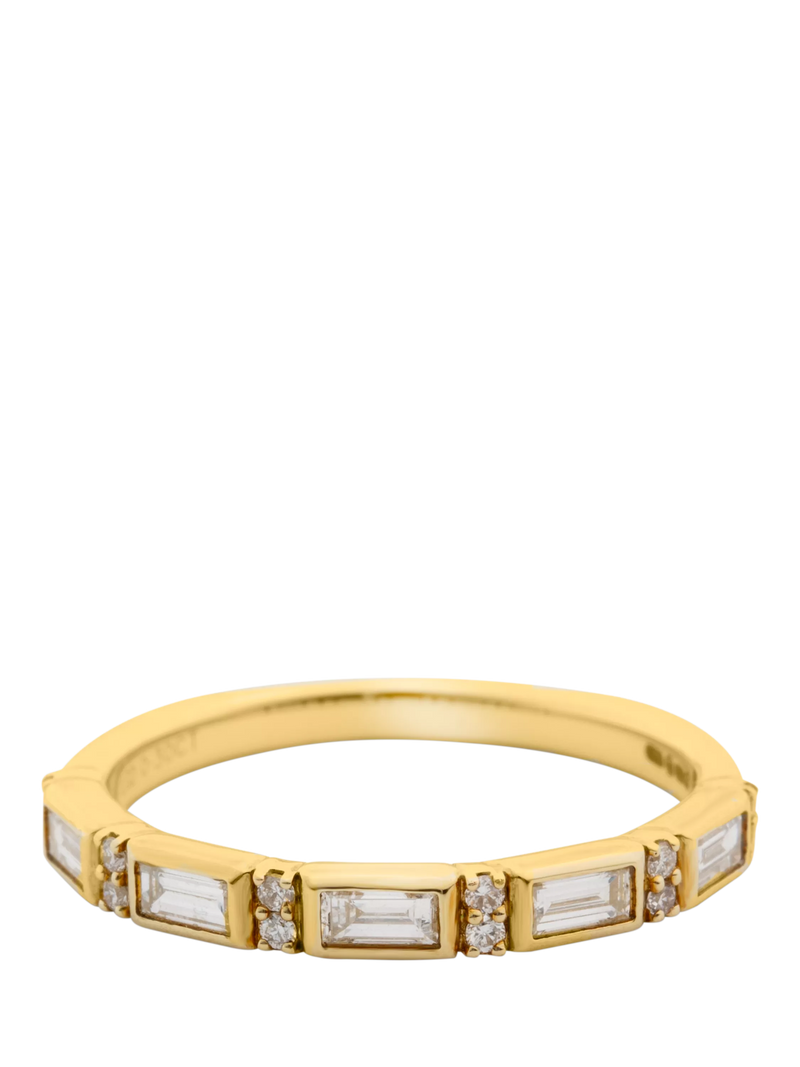 LARNAUTI lab grown diamond ring 18ct vermeil 0.30ct, UK version