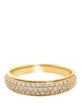 John Lewis LARNAUTI Lab Grown Diamonds Kerala 18ct Vermeil 0.50ct Pave Ring- Buy online at McGrocer