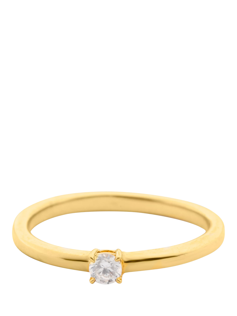 LARNAUTI Annecy 0.10ct lab grown diamond solitaire ring, UK version