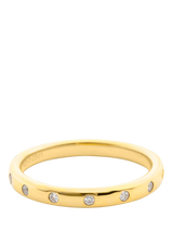 John Lewis LARNAUTI Kerala 18ct Vermeil 0.05ct Seamless Lab Grown Diamond Ring- Buy online at McGrocer