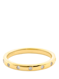 LARNAUTI lab grown diamond seamless ring 0.05ct (British brand)