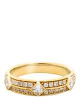 John Lewis LARNAUTI Lab Grown Diamonds Kerala 18ct Vermeil 0.50ct Pave Princess Ring- Buy online at McGrocer