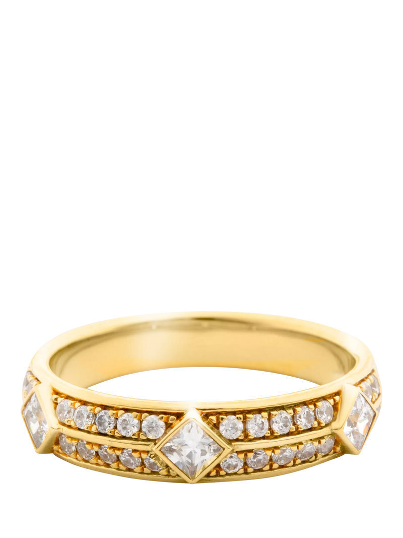 LARNAUTI lab-grown diamond princess ring 0.50ct (British brand)