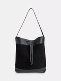 Whistles Sasha suede tote bag leather-lined (British brand)