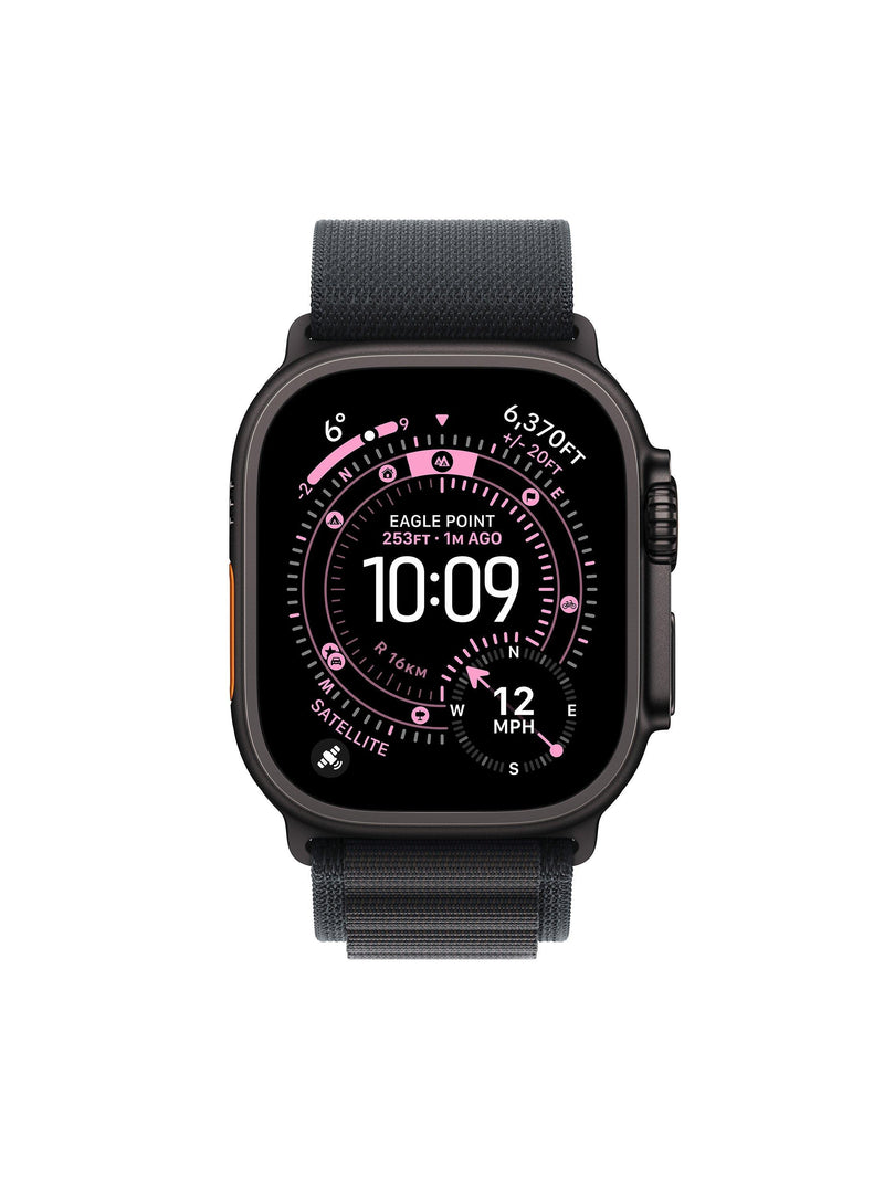 Apple Watch Ultra 49mm titanium case Alpine Loop black - British product