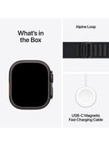 Apple Watch Ultra 49mm titanium case Alpine Loop black - British product