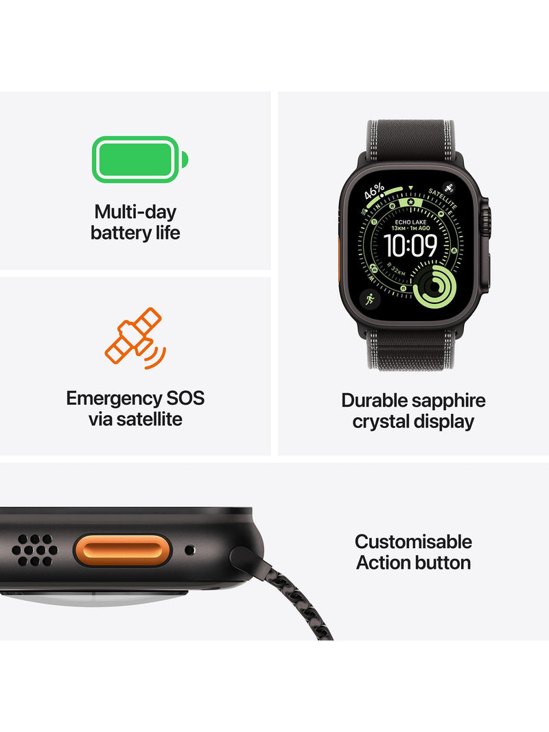 Apple Watch Ultra 3 49mm titanium Ocean Band, imported from the UK