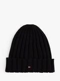 Tommy Hilfiger kids cotton beanie hat and gloves set, black, imported from the UK