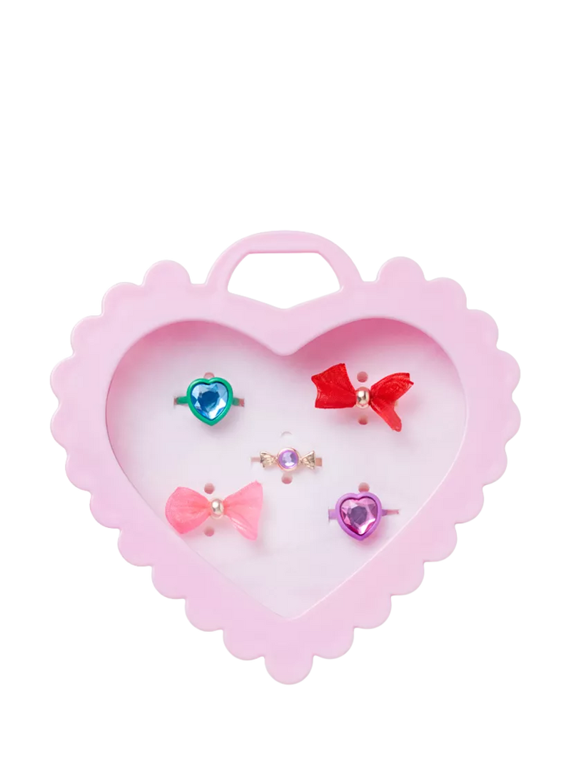 Stych kids rings heart gift box pack 5 - British product