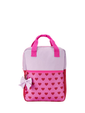 Small Stuff kids backpack colour block bright pink, imported from the UK