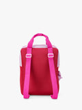 Small Stuff kids backpack colour block bright pink, imported from the UK