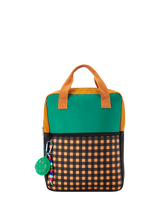 John Lewis Small Stuff Kids' Colour Block Backpack, Emerald Green- Buy online at McGrocer