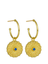John Lewis Ottoman Hands Siren Hoop Earrings Gold- Buy online at McGrocer
