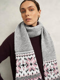 Hobbs Fair Isle wool blend scarf, UK version