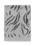 KAFFE stripe scarf grey black 33x180cm, UK version