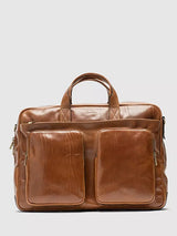 John Lewis Rodd & Gunn Cambridge Leather Briefcase, Cognac- Buy online at McGrocer