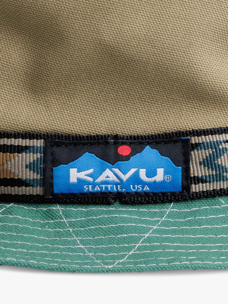 KAVU Strap Bucket Hat Forest Mix organic cotton (British brand)