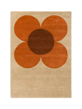 John Lewis Orla Kiely Retro Flower Pure Wool Rug, Ecru, 180x120cm- Buy online at McGrocer