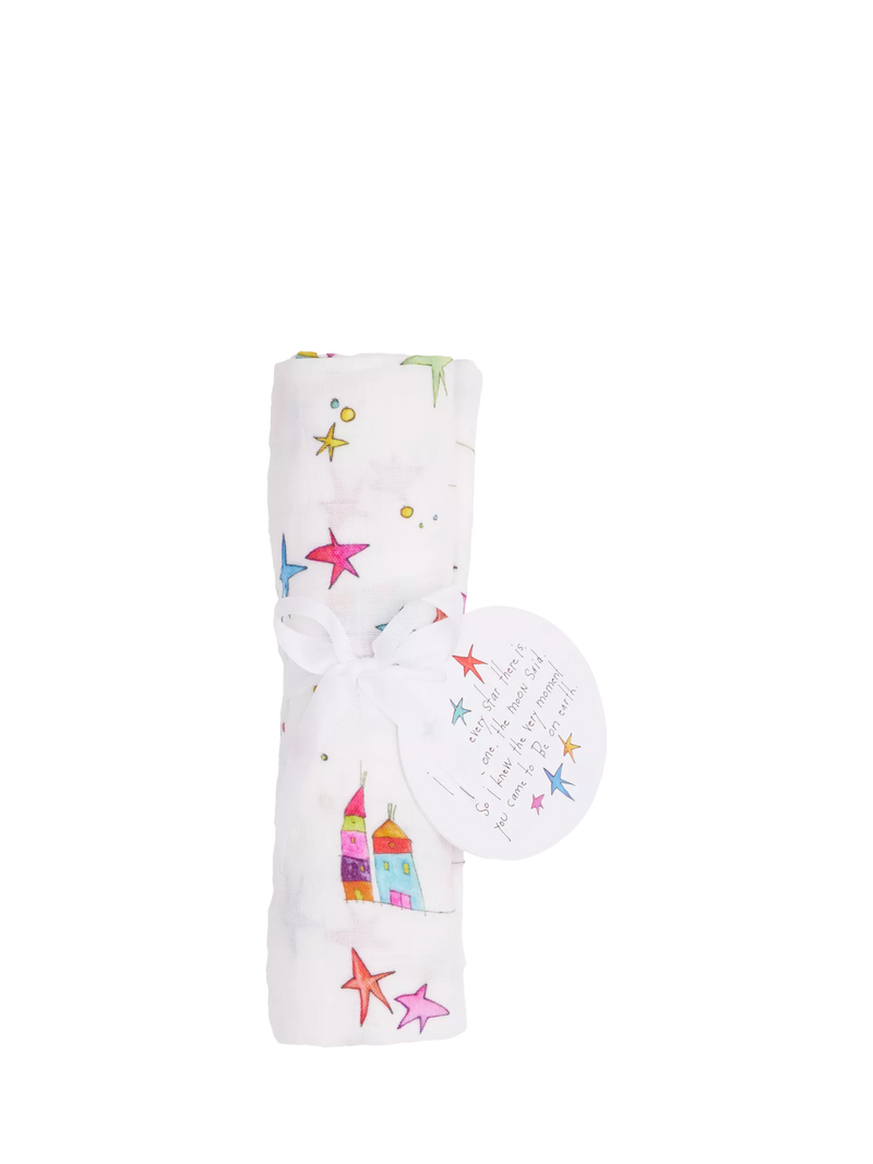 From Babies with Love organic baby swaddling shawl 120cm, UK version