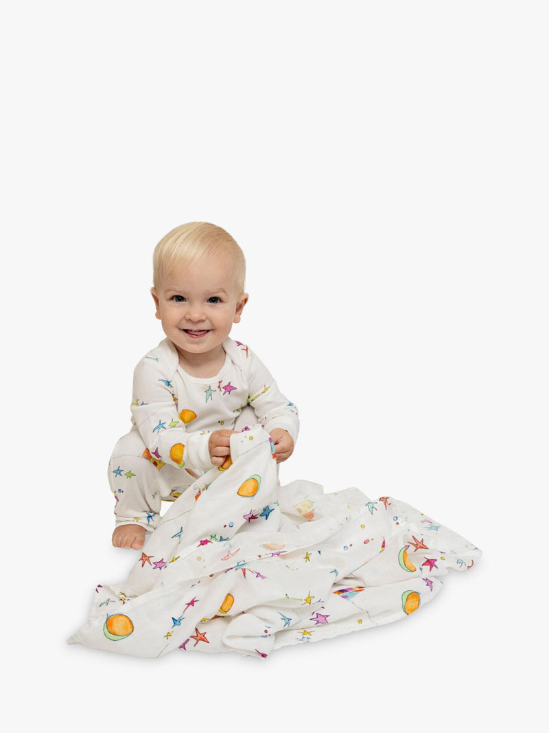 From Babies with Love organic baby swaddling shawl 120cm, UK version