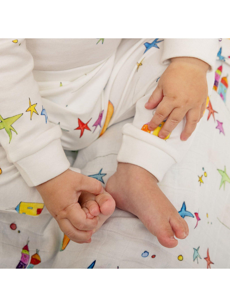 From Babies with Love organic baby swaddling shawl 120cm, UK version