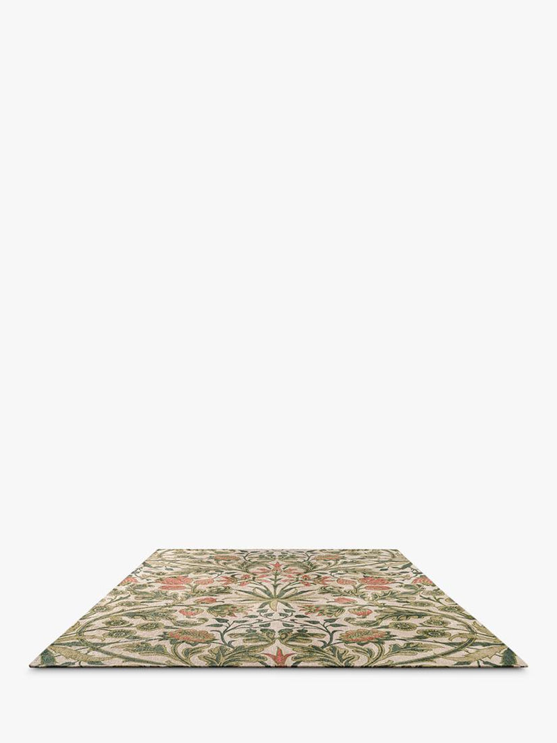 Morris & Co. Hyacinth Floral Rug Natural, imported from the UK