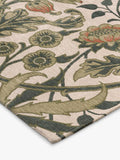 Morris & Co. Hyacinth Floral Rug Natural, imported from the UK