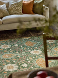 Morris & Co. Montreal pure wool rug green - British product
