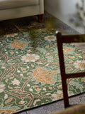 Morris & Co. Montreal pure wool rug green - British product