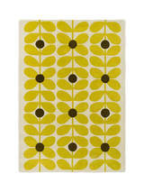 John Lewis Orla Kiely Sixties Stem Pure Wool Rug, Yellow, 180 x 120cm- Buy online at McGrocer