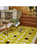 Orla Kiely yellow wool rug 180x120 cm, UK version