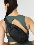 Girlfriend Collective belt bag black, imported from the UK