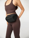 Girlfriend Collective belt bag black, imported from the UK