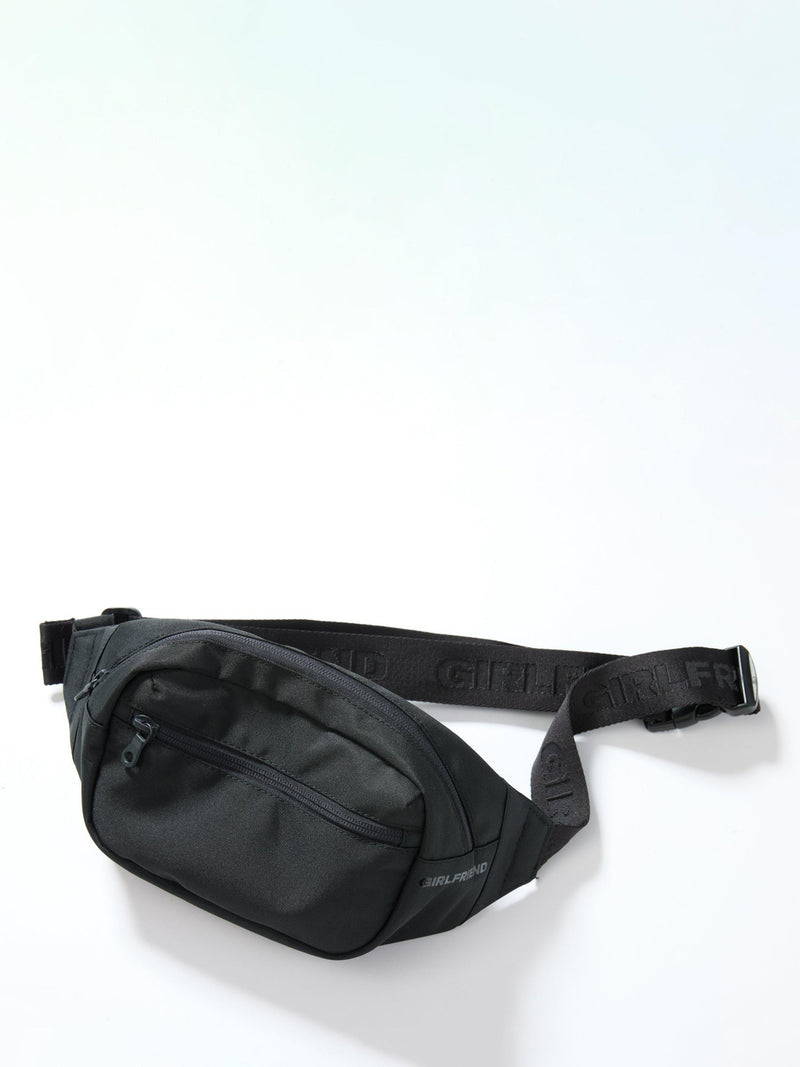 Girlfriend Collective belt bag black, imported from the UK