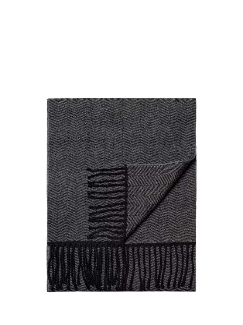 Eton merino wool herringbone scarf, imported from the UK