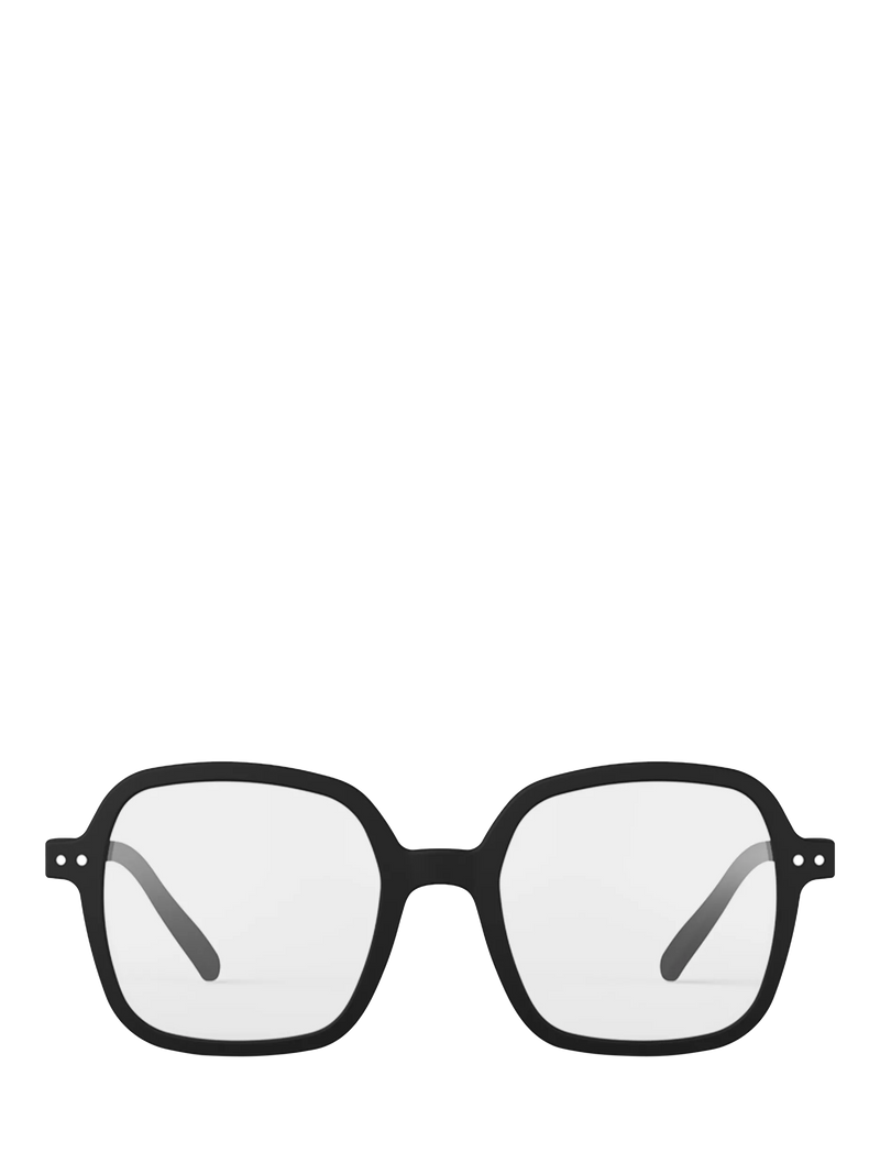 IZIPIZI reading glasses black oversized square +1, imported from the UK