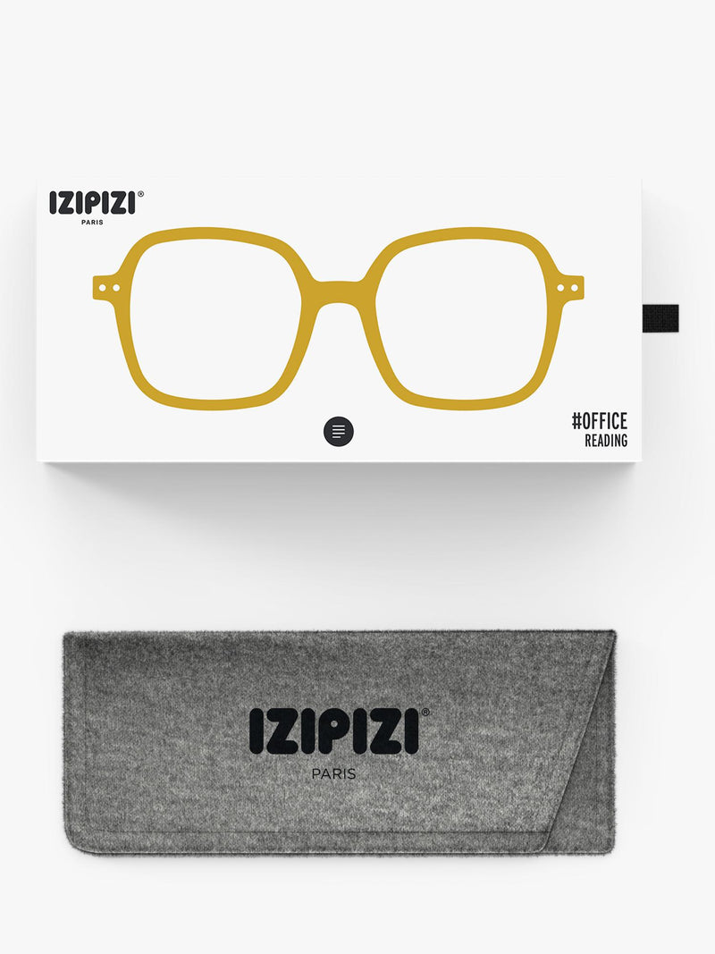 IZIPIZI golden green oversized reading glasses, UK version