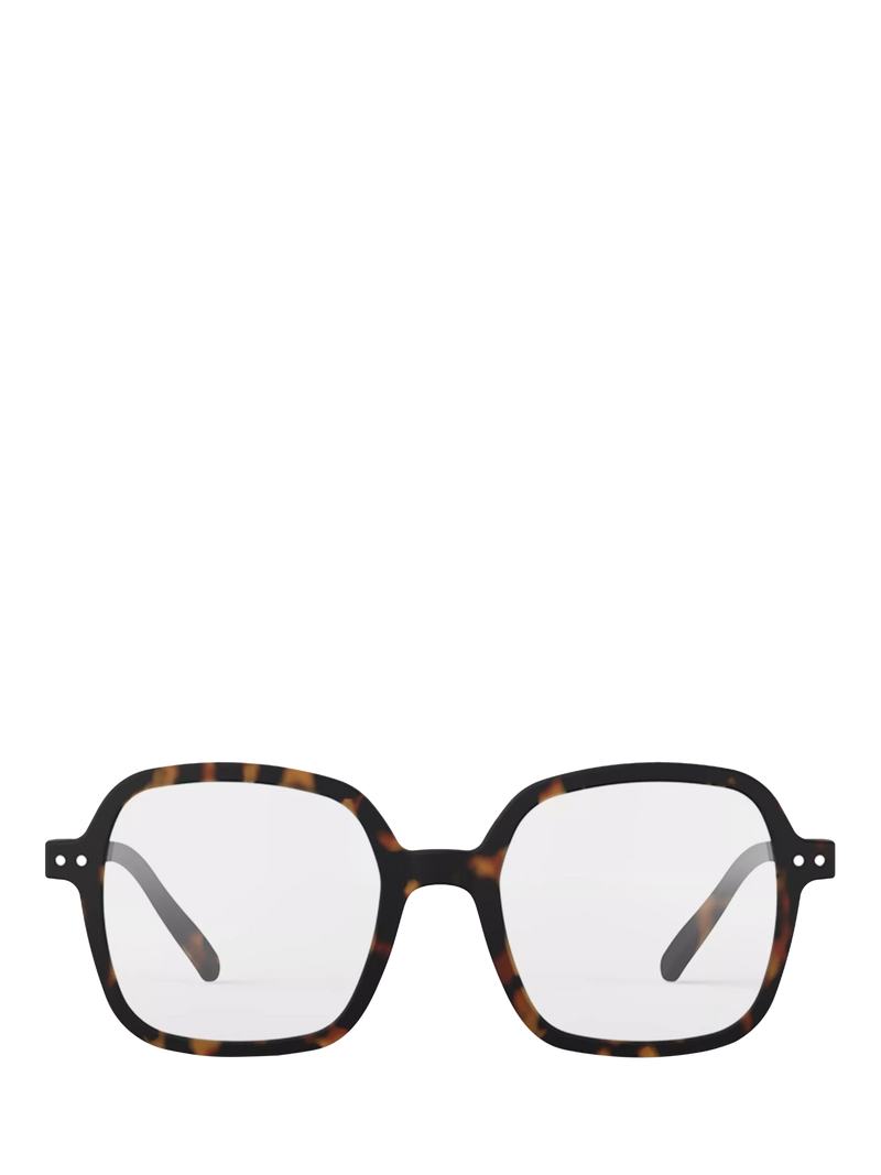 IZIPIZI oversized square reading glasses tortoise - British product
