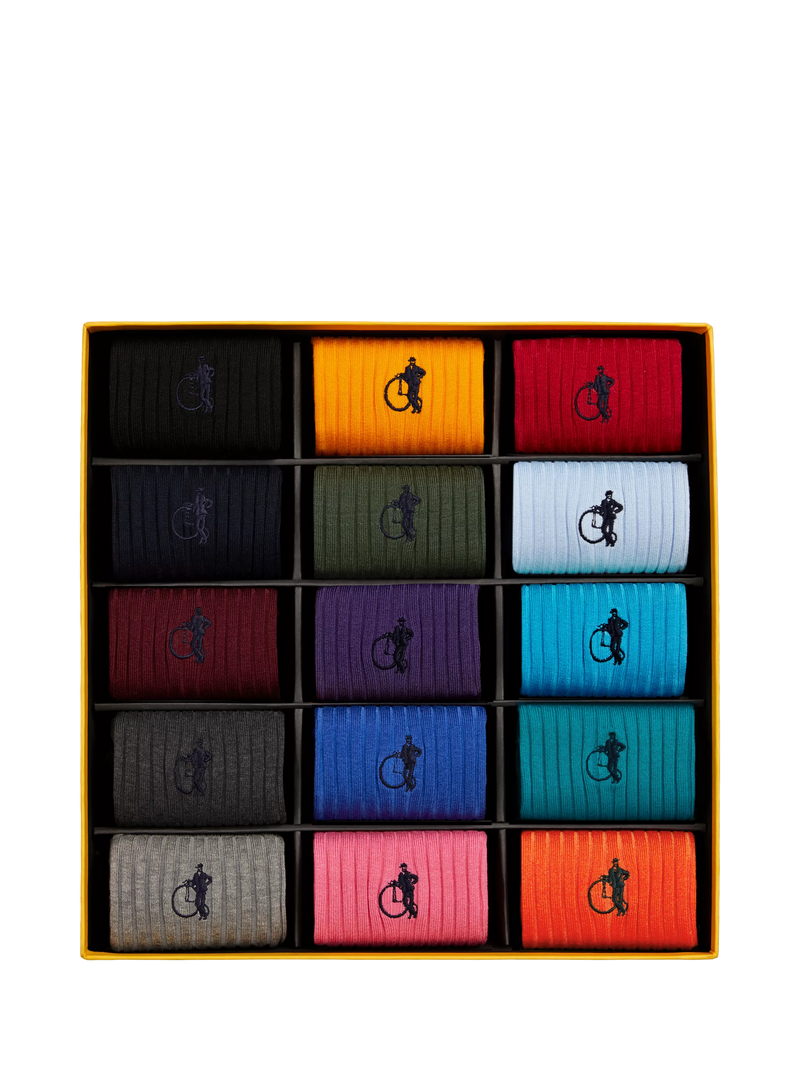 London Sock Company sock collection gift box 15 pairs mixed - British product